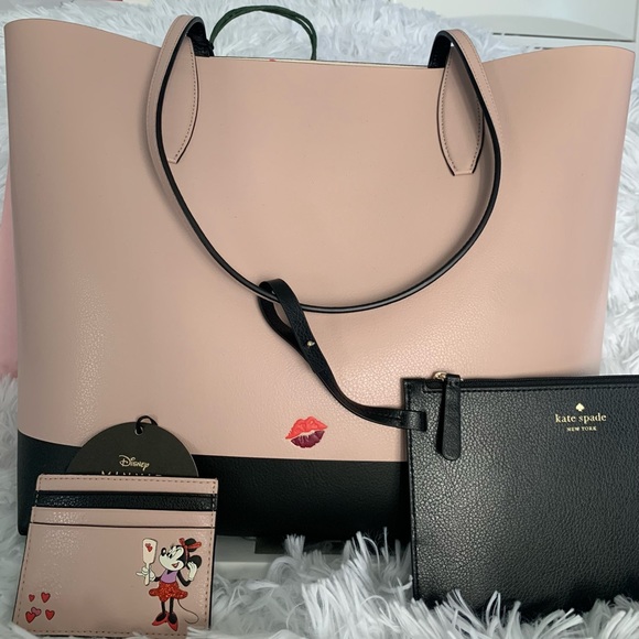 NWT KATE SPADE MINNIE MOUSE LARGE REVERSIBLE TOTE - Picture 3 of 10